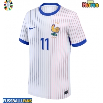 Frankreich Ousmane Dembele #11 Auswärtstrikot EM 2024 Kurzarm